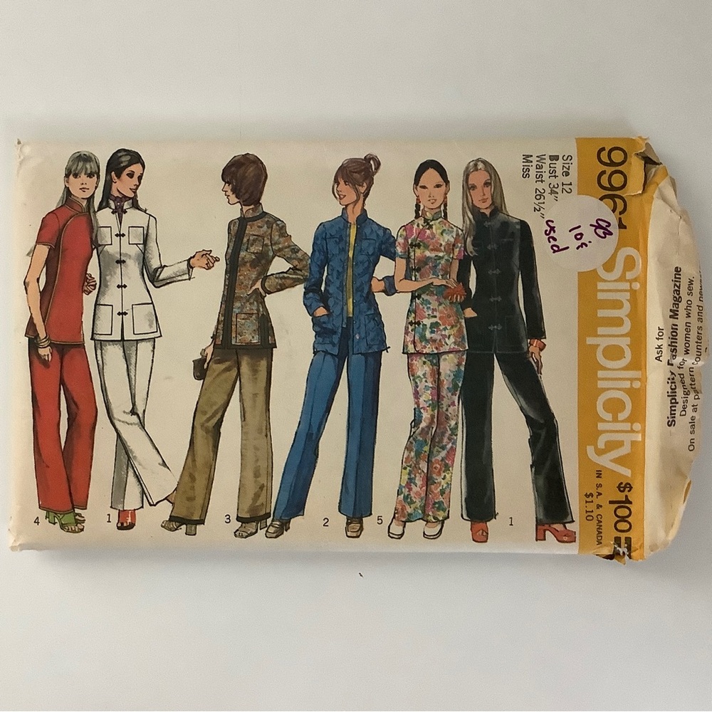 Simplicity 9961 Sewing Pattern